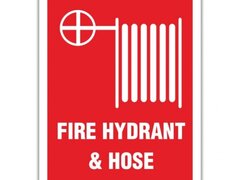 FIRE HYDRANT HOSE SIGN